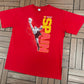 Spain National Football Team Graphic Tee | Size Large | Vintage 2000s Soccer Red T-Shirt |
