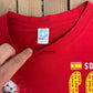 Spain National Football Team Graphic Tee | Size Large | Vintage 2000s Soccer Red T-Shirt |