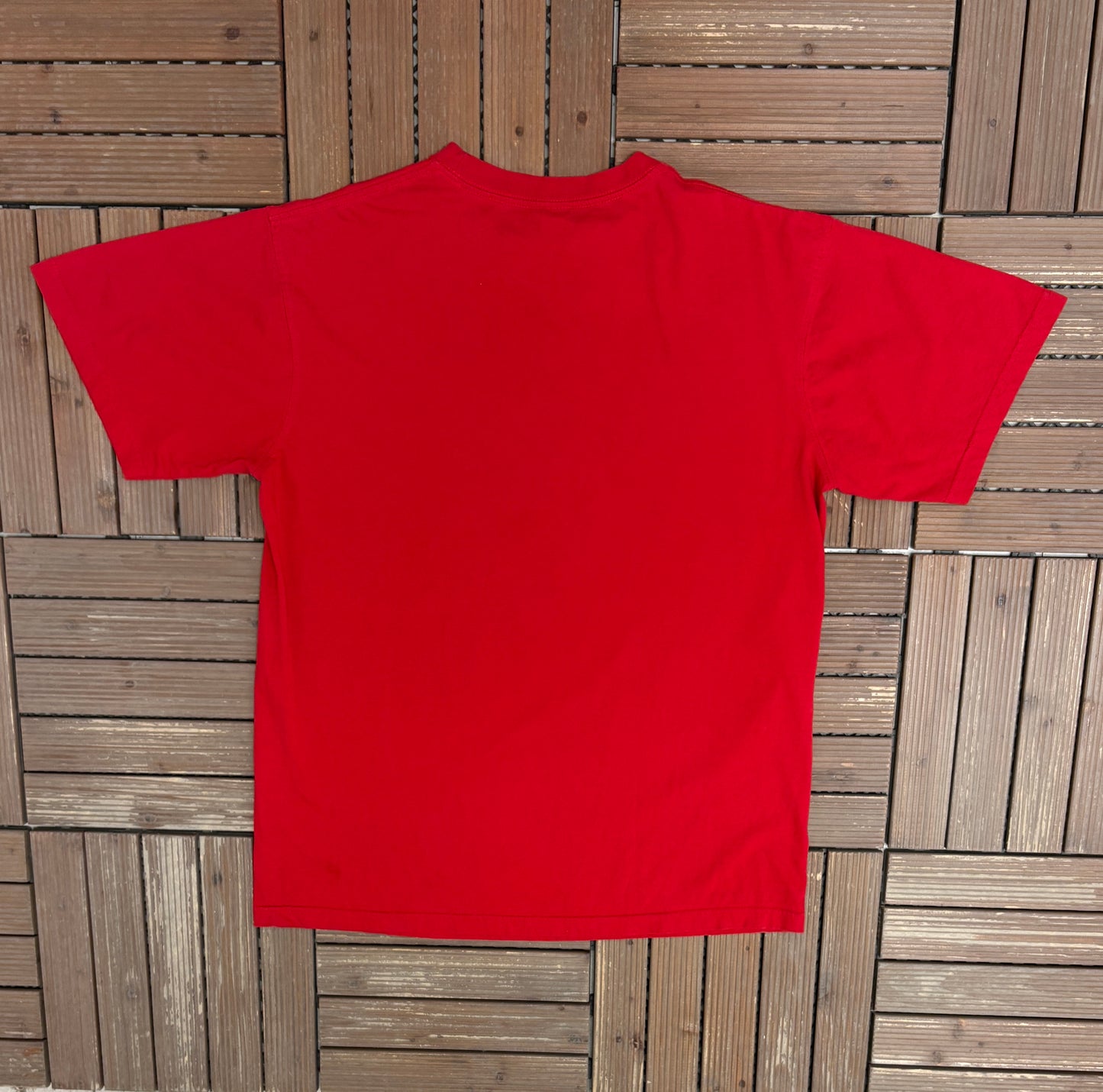 Spain National Football Team Graphic Tee | Size Large | Vintage 2000s Soccer Red T-Shirt |