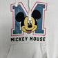 Disney Mickey Mouse Graphic Hoodie | Size Large | Retro 2000s Cartoon White Sweatshirt |