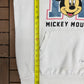 Disney Mickey Mouse Graphic Hoodie | Size Large | Retro 2000s Cartoon White Sweatshirt |