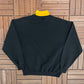 Pittsburgh Steelers Embroidered Turtleneck Graphic Crewneck | Size X-Large | Vintage 1990s NFL Football Black Sweater |