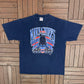 United States Navy Chiefs Graphic Tee | Size X-Large | Vintage 1990s Promotional Blue T-Shirt |