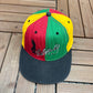 Bob Marley Embroidered Graphic Hat | Snap Back | Vintage 1990s Promotional Reggae Music Colourful Cap |