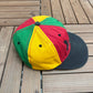 Bob Marley Embroidered Graphic Hat | Snap Back | Vintage 1990s Promotional Reggae Music Colourful Cap |