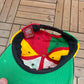 Bob Marley Embroidered Graphic Hat | Snap Back | Vintage 1990s Promotional Reggae Music Colourful Cap |