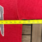Audubon Spell Out Graphic Crewneck | Size X-Large | Vintage 1990s Made in USA Red Sweater |