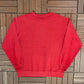 Audubon Spell Out Graphic Crewneck | Size X-Large | Vintage 1990s Made in USA Red Sweater |