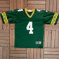 Green Bay Packers Brett Favre Football Jersey | Size Youth Medium | Vintage 1990s NFL Football Jersey |