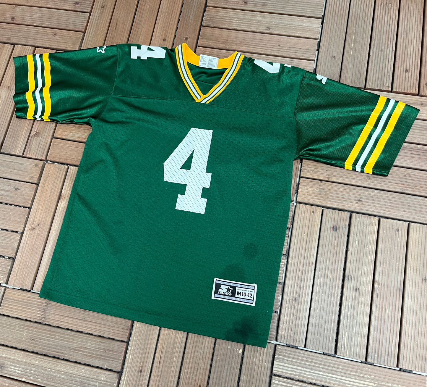 Green Bay Packers Brett Favre Football Jersey | Size Youth Medium | Vintage 1990s NFL Football Jersey |