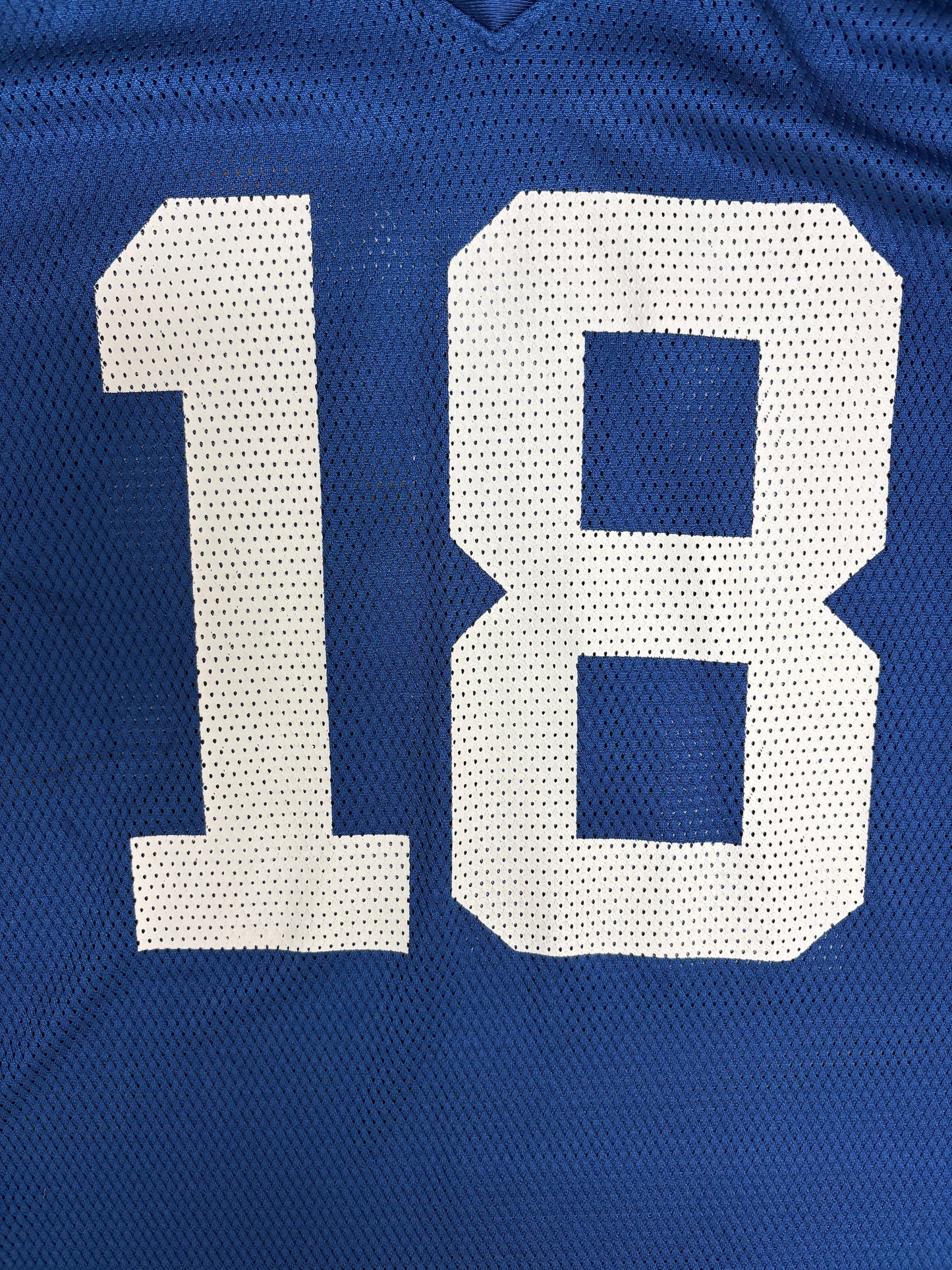 Indianapolis Colts Peyton Manning Football Jersey | Size X-Large | Vintage 2000s Yellow NFL Blue Jersey |