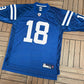 Indianapolis Colts Peyton Manning Football Jersey | Size X-Large | Vintage 2000s Yellow NFL Blue Jersey |