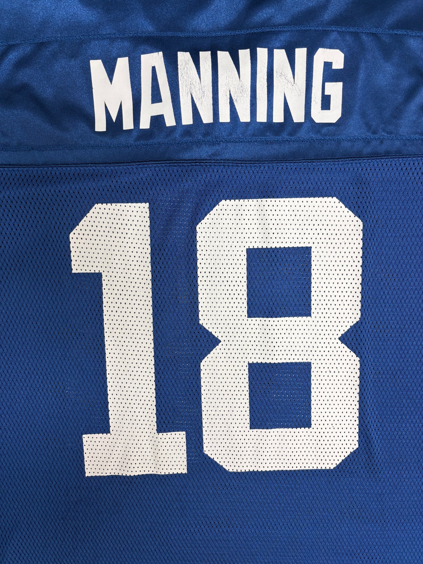 Indianapolis Colts Peyton Manning Football Jersey | Size X-Large | Vintage 2000s Yellow NFL Blue Jersey |