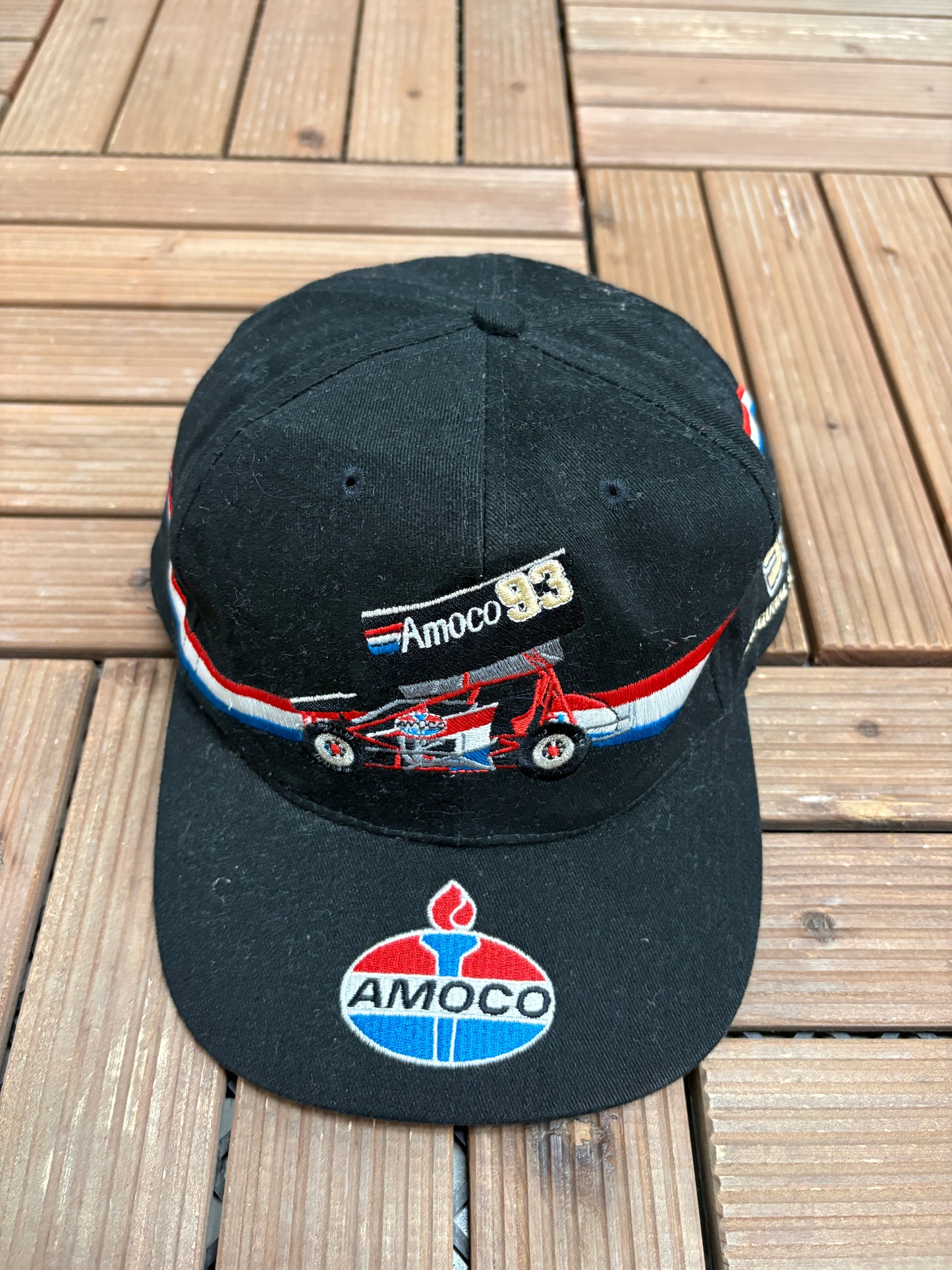 Dave Blaney Inaugural Season '98 Embroidered Hat | Snap Back | Vintage 1990s NASCAR Racing Black Cap |