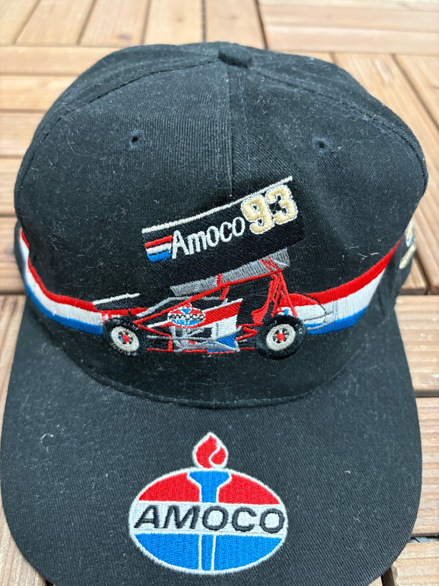 Dave Blaney Inaugural Season '98 Embroidered Hat | Snap Back | Vintage 1990s NASCAR Racing Black Cap |