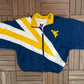West Virginia Mountaineers Embroidered Graphic Windbreaker | Size Small | Vintage 1990s College Windbreaker Coat |