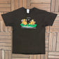 I Told You It's White With Fisherman And Red With Hunter Graphic Tee | Size Large | Vintage 2000s Funny Brown T-Shirt |