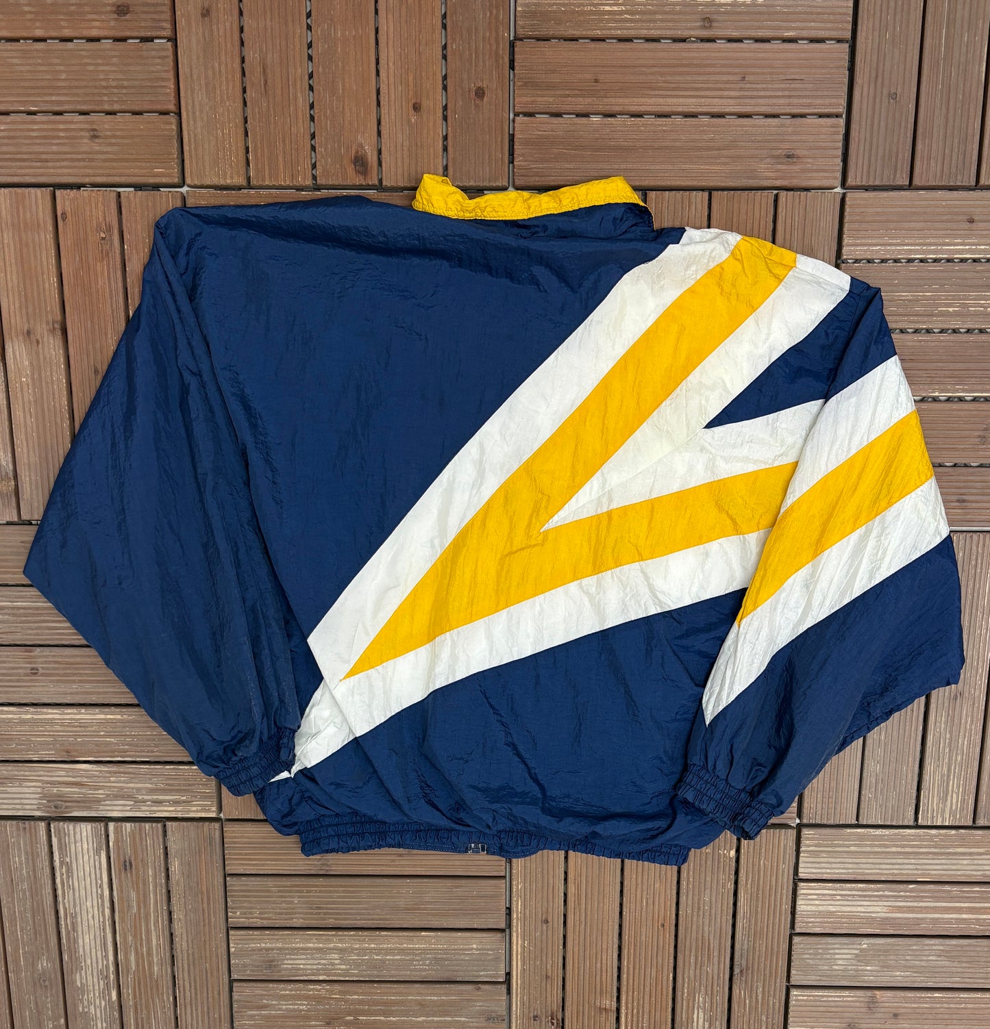 West Virginia Mountaineers Embroidered Graphic Windbreaker | Size Small | Vintage 1990s College Windbreaker Coat |