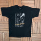 Kristy Young Get A Life Graphic Tee | Size X-Large | Vintage 1990s Promotional Black T-Shirt |