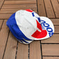 United States Soccer Graphic Hat | Snap Back Adjustable | Vintage 1990s World Cup Big Print White Cap |