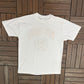 West Virginia Mountaineers Graphic Tee | Size Large | Vintage 1980s College White T-Shirt |