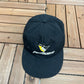 Pittsburgh Penguins Embroidered Graphic Hat | Snap Back | Vintage 1990s NHL Hockey Black Cap |