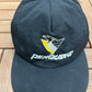 Pittsburgh Penguins Embroidered Graphic Hat | Snap Back | Vintage 1990s NHL Hockey Black Cap |