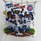 Chicago Cubs When You're Hot You're Hot Graphic Tee | Size Large | Vintage 1980s MLB Baseball White T-Shirt |