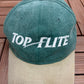Top-Flite Embroidered Graphic Hat | Metal Clasp | Vintage 1990s Branded Golf Green Cap |