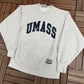 University of Massachusetts Dartmouth Graphic Crewneck | Size X-Large | Vintage 2000s College Grey Sweater |