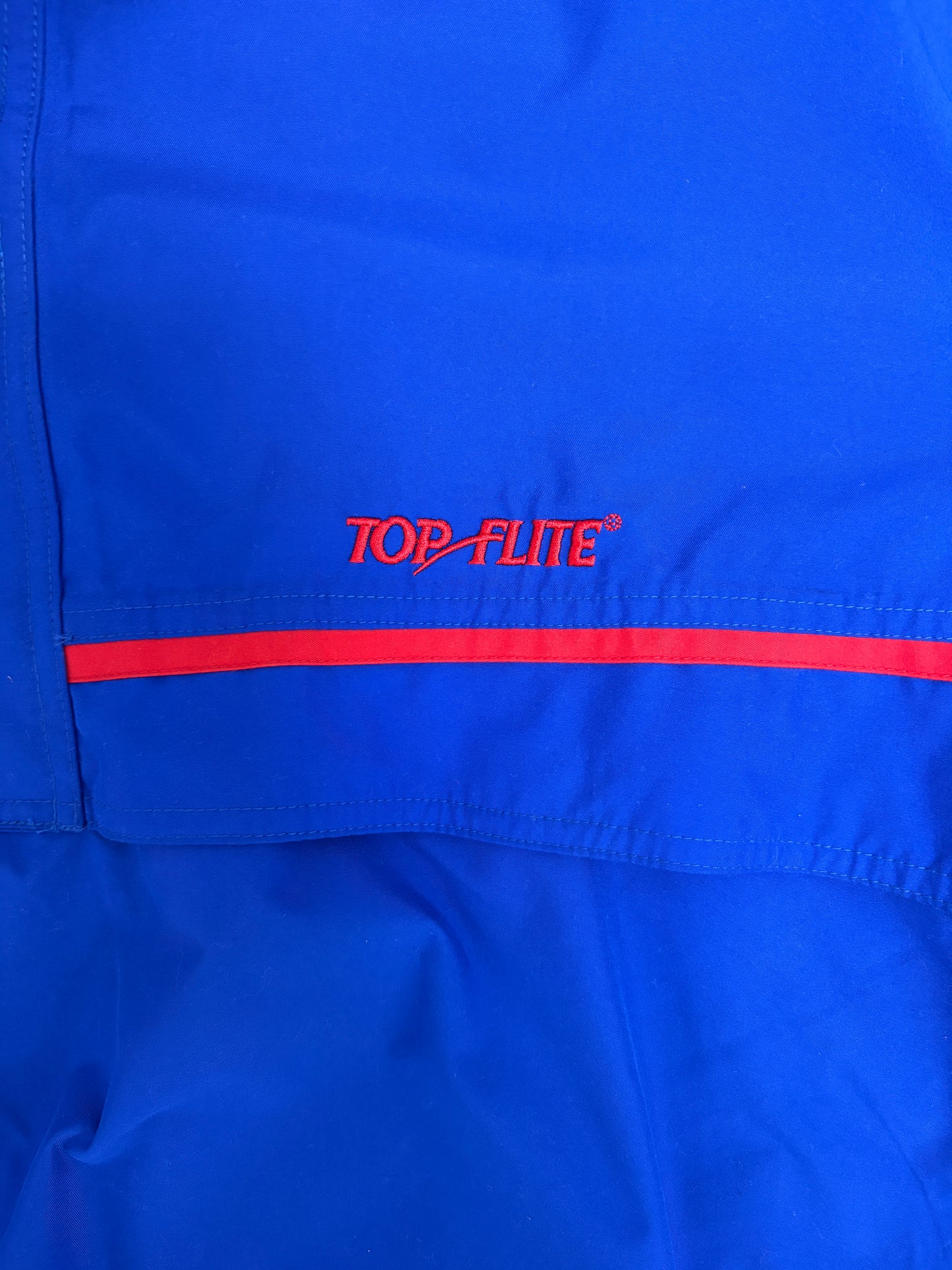 Top-Flite Golf Graphic Windbreaker | Size X-Large | Vintage 1990s Golf Blue Windbreaker |