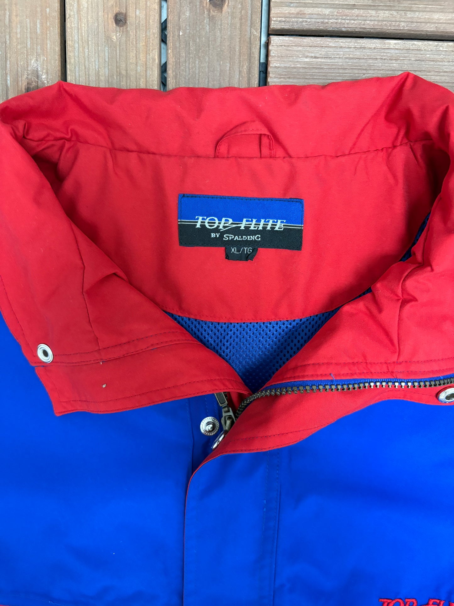 Top-Flite Golf Graphic Windbreaker | Size X-Large | Vintage 1990s Golf Blue Windbreaker |