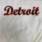 Detroit Tigers Stitched Windbreaker | Size X-Large | Vintage 2000s MLB Baseball White Jacket |
