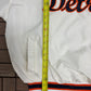Detroit Tigers Stitched Windbreaker | Size X-Large | Vintage 2000s MLB Baseball White Jacket |