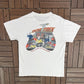 Big Dogs "Dog Trek" Graphic Tee | Size Large | Vintage 1990s Cartoon Dog White T-Shirt |
