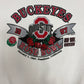 Ohio State Buckeyes Rose Bowl 1997 Graphic Crewneck | Size X-Large | Vintage 1990s College White Sweater |