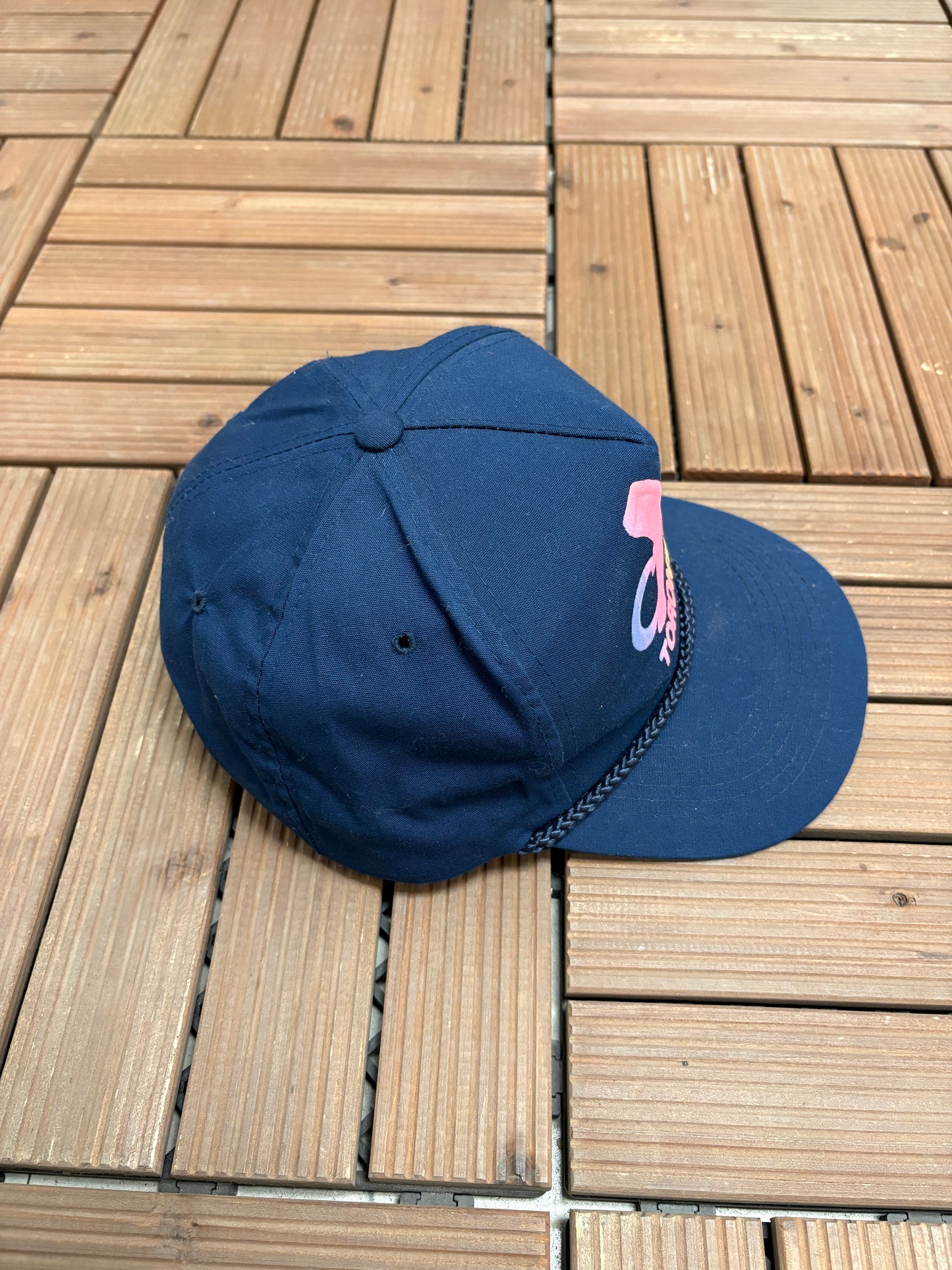 Toronto Canadian National Exhibition CNE Graphic Hat | Snap Back | Vintage 1990s Tourist Blue Cap |