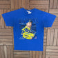 Dale Earnhardt & Dale Earnhardt Jr. Daytona Graphic Tee | Size Large | Vintage 2000s Blue NASCAR Racing T-Shirt |