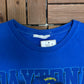 Dale Earnhardt & Dale Earnhardt Jr. Daytona Graphic Tee | Size Large | Vintage 2000s Blue NASCAR Racing T-Shirt |