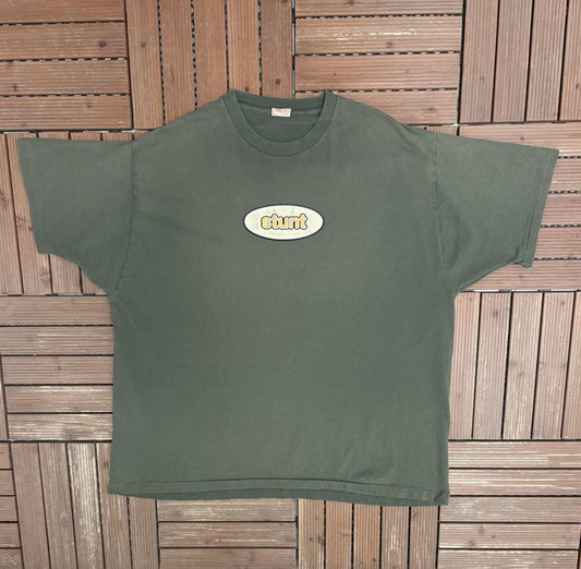 Barenaked Ladies Stunt Show '98 Graphic Tee | Size XX-Large | Vintage 1990s Rock Band Green T-Shirt |