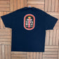 Old Guys Rule Wise Beyond His Beers Graphic Tee | Size XX-Large | Vintage 2000s Funny Blue T-Shirt |