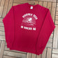 Virginia Tech Hokies Peach Bowl 1986 Graphic Crewneck | Size Medium | Vintage 1980s College Red Sweater |