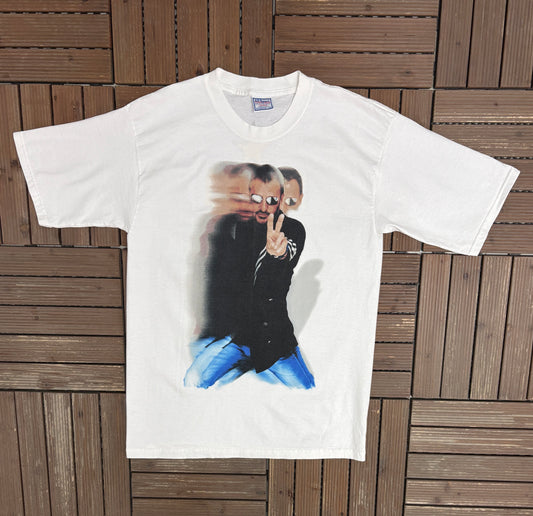 Ringo & His New All-Starr Band Tour 2001 Graphic Tee | Size Large | Vintage 2000s Rock Band Music White T-Shirt |
