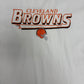 Cleveland Browns Stitched Graphic Tee | Size X-Large | Vintage 1990s NFL Football White T-Shirt |