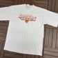Cleveland Browns Stitched Graphic Tee | Size X-Large | Vintage 1990s NFL Football White T-Shirt |