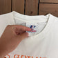 Cleveland Browns Stitched Graphic Tee | Size X-Large | Vintage 1990s NFL Football White T-Shirt |