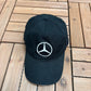 Mercedes-Benz Embroidered Graphic Hat | Metal Clasp | Vintage 2000s Car Promotional Black Cap |