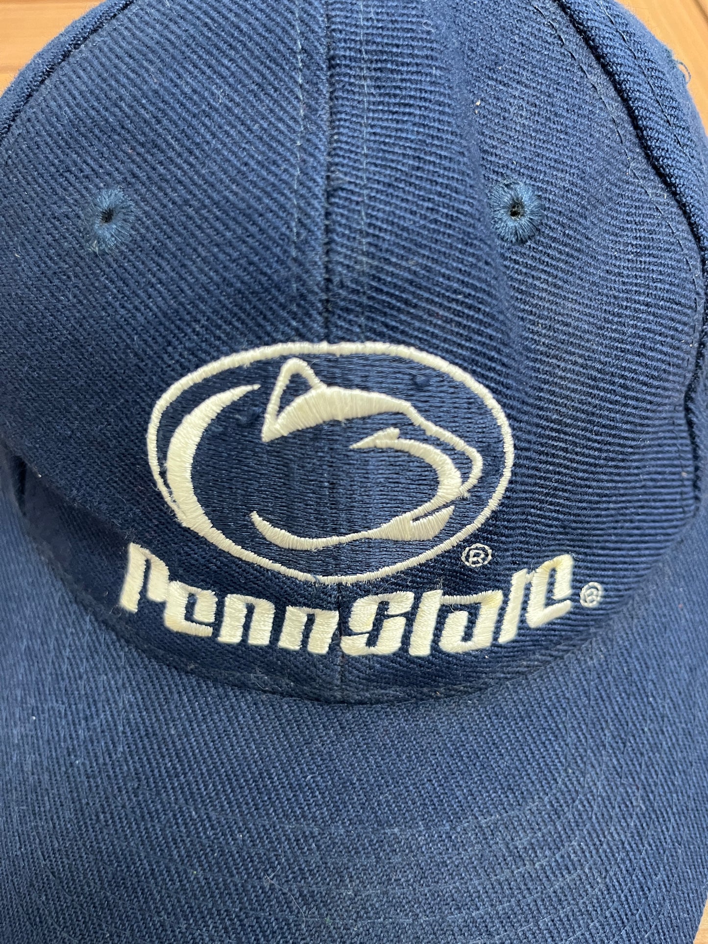 Penn State Nittany Lions Graphic Hat | Snap Back | Vintage 2000s College Blue Cap |