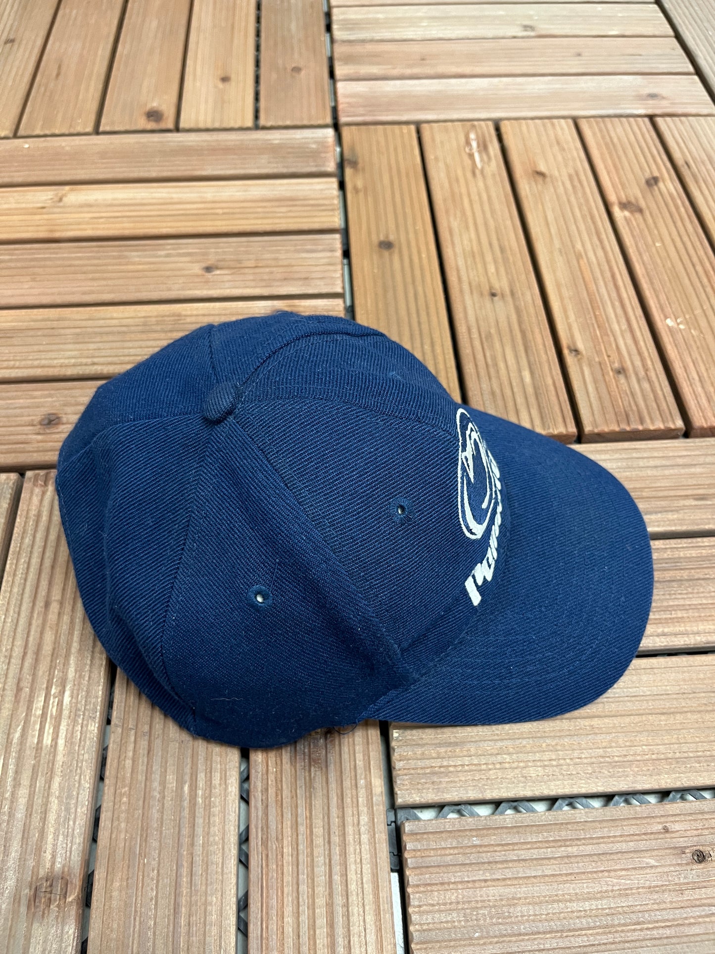 Penn State Nittany Lions Graphic Hat | Snap Back | Vintage 2000s College Blue Cap |