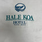 Hale Koa Hotel Waikiki Beach Graphic Tee | Size Medium | Vintage 2000s Tourist White T-Shirt |